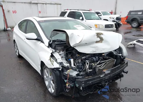 2013 Hyundai Elantra Limited from USA, damaged, VIN 5NPDH4AE2DH158831